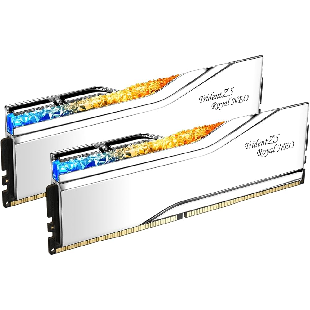 G.SKILL Trident Z5 Neo RGB DDR5 8000MHz 2x16GB white RAM kit for AMD Ryzen builds