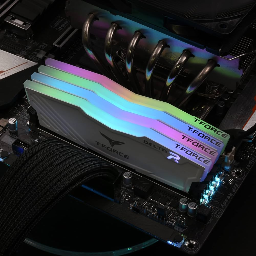 TEAMGROUP T-Force Delta RGB DDR4 3600MHz 2x8GB black RAM kit for DDR4 PC builds