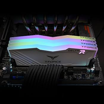 TEAMGROUP T-Force Delta RGB DDR4 3600MHz 2x8GB white RAM kit for DDR4 PC builds