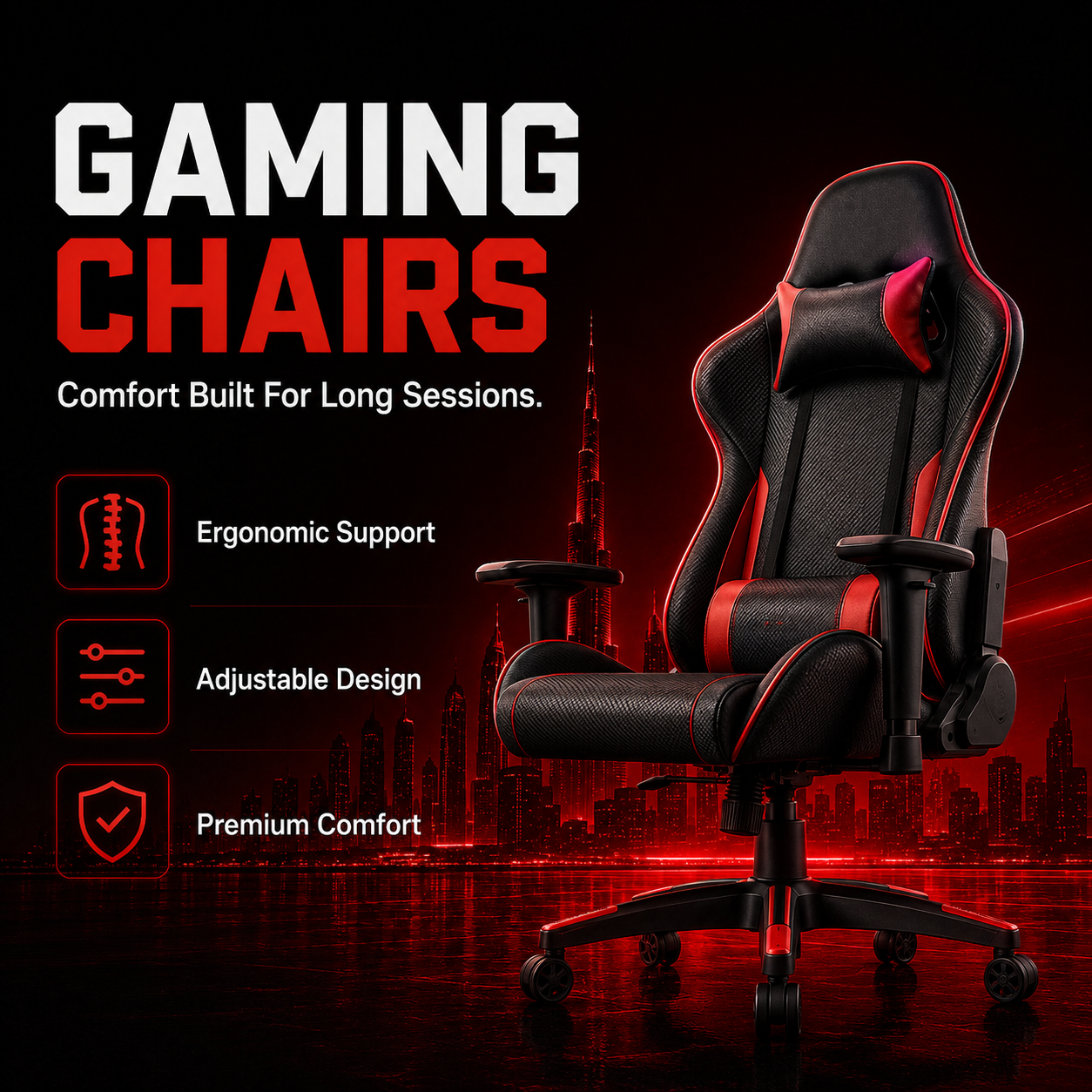 GAMING CHAIRS IN DUBAI 
