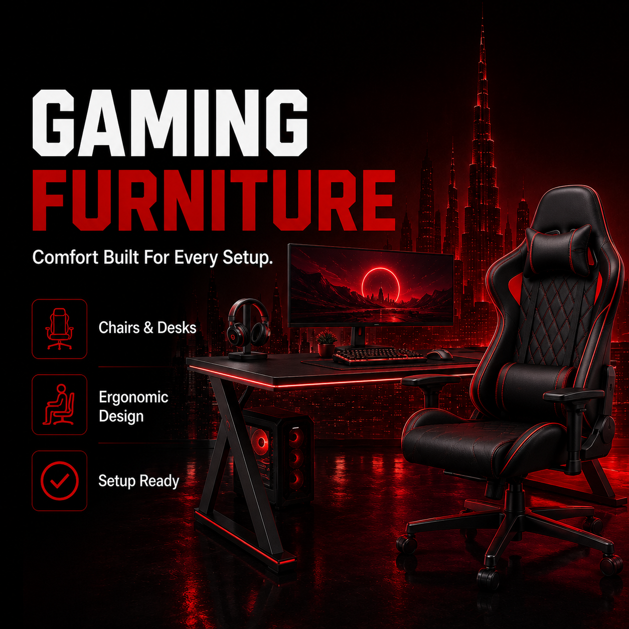 GAMING FURNITURE IN DUBAI 