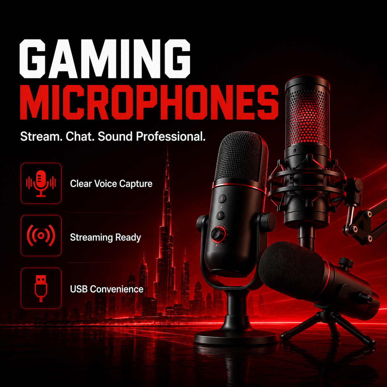 GAMING MICHROPHONES IN DUBAI 