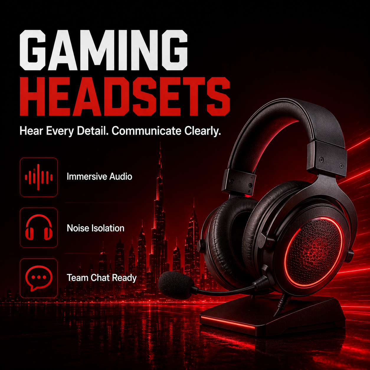 Gaming Headsets IN DUBAI 