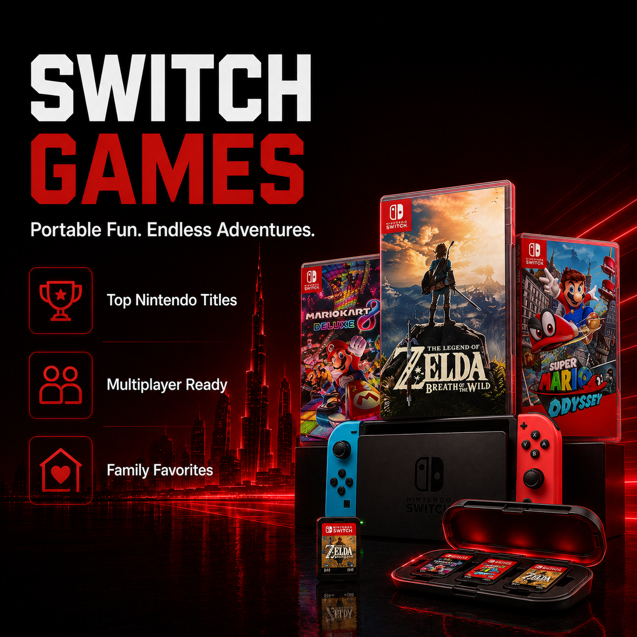 NINTENDO SWITCH GAMES IN DUBAI 