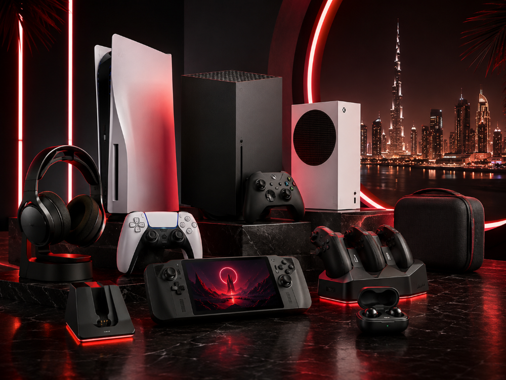 gaming consoles 
