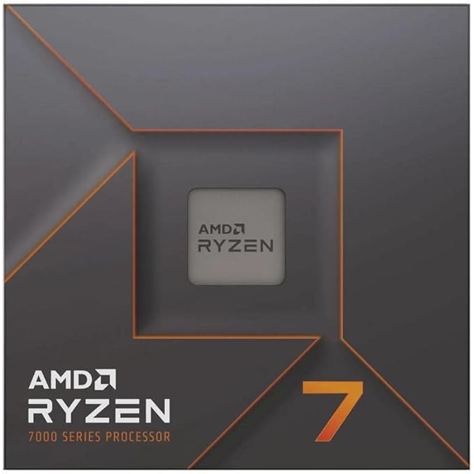 AMD Ryzen 7 7700X desktop processor angled product view