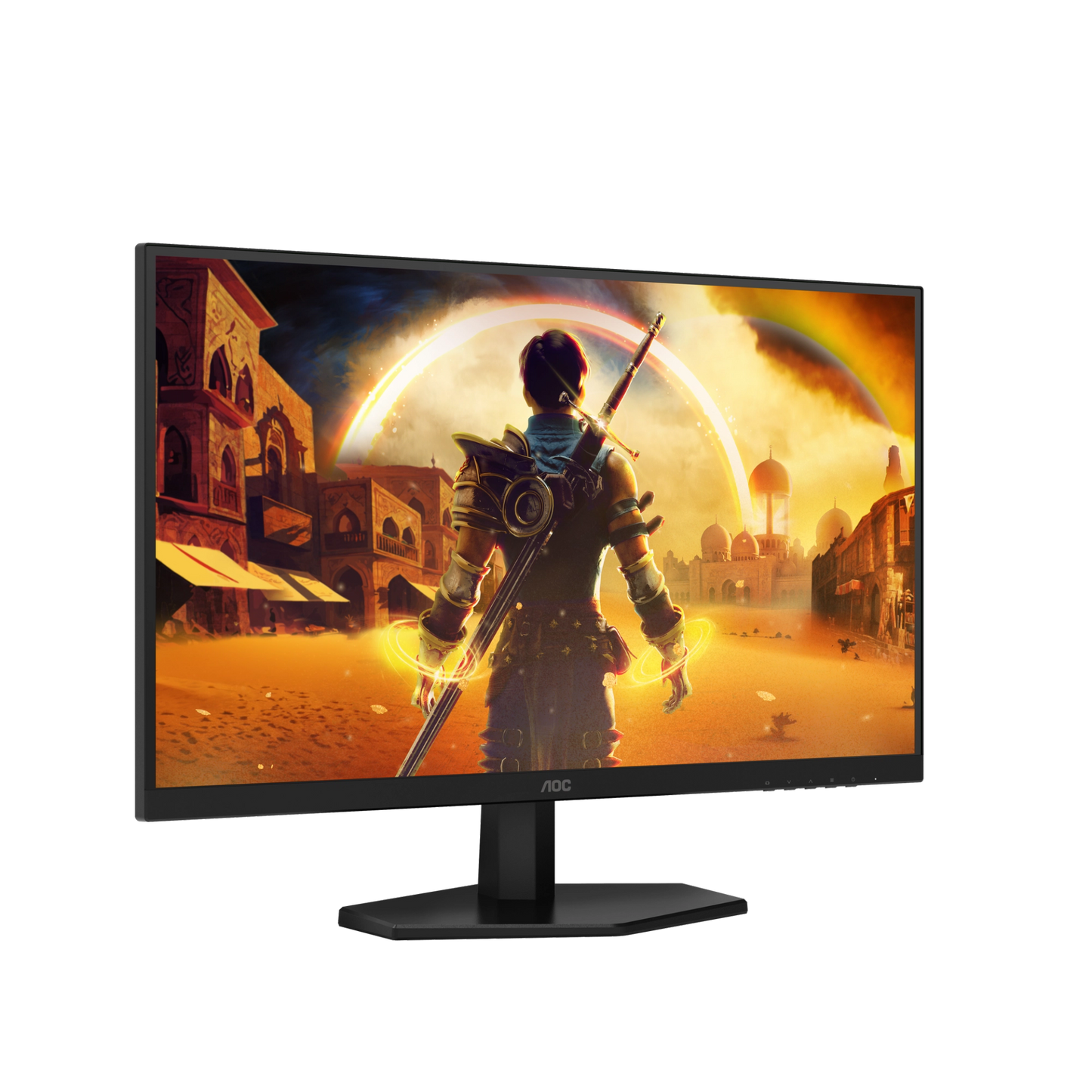 AOC 27G42E 27-inch Fast IPS Full HD gaming monitor angled product view