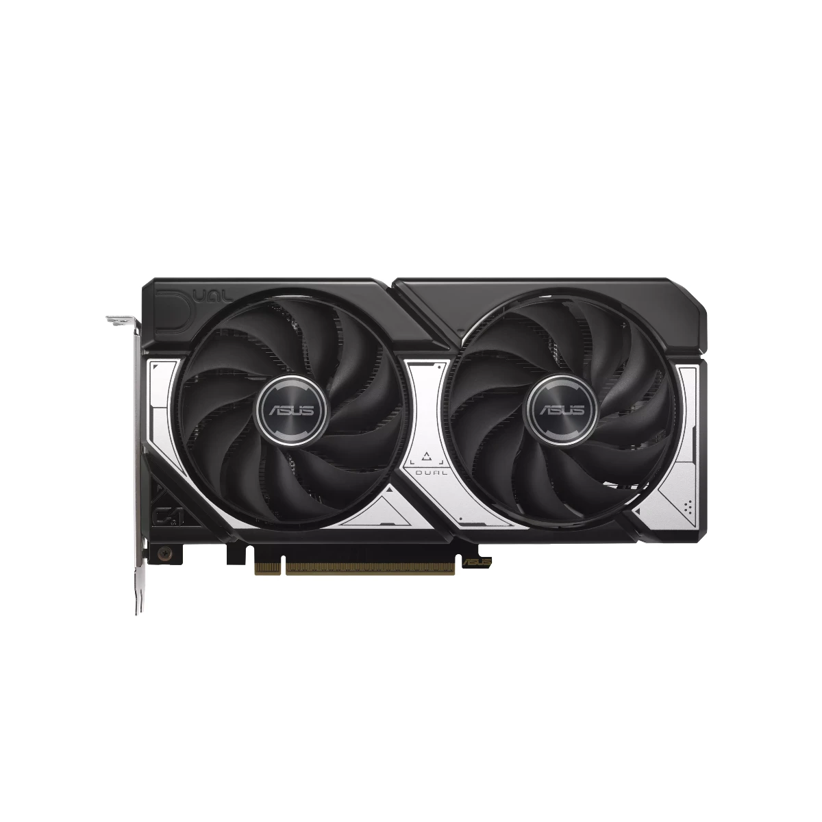 ASUS Dual GeForce RTX 5060 Ti OC 16GB GDDR7 graphics card angled product view