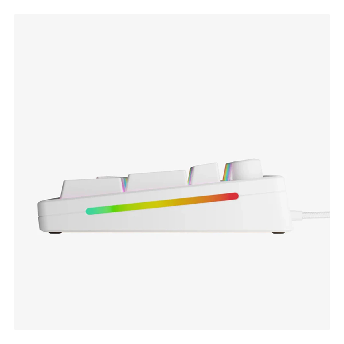 Glorious GMMK 3 100% RGB mechanical keyboard in white with full-size layout