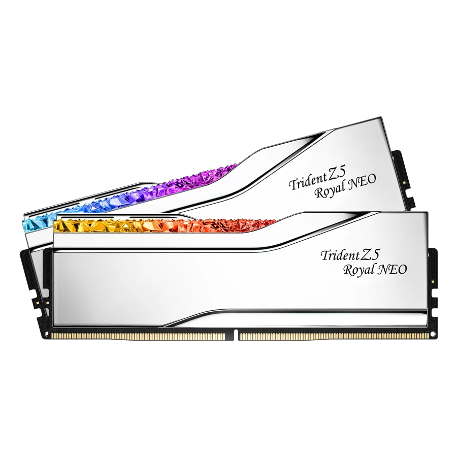 G.SKILL Trident Z5 Neo RGB DDR5 8000MHz 32GB white RAM front view for gaming PC builds in Dubai