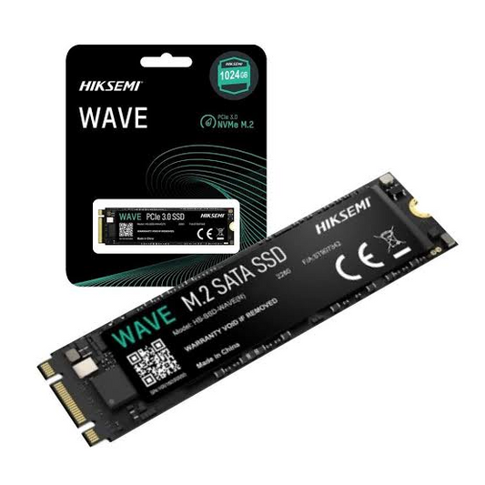 HIKSEMI WAVE 1TB PCIe 3.0 NVMe M.2 SSD front view for gaming PC builds in Dubai