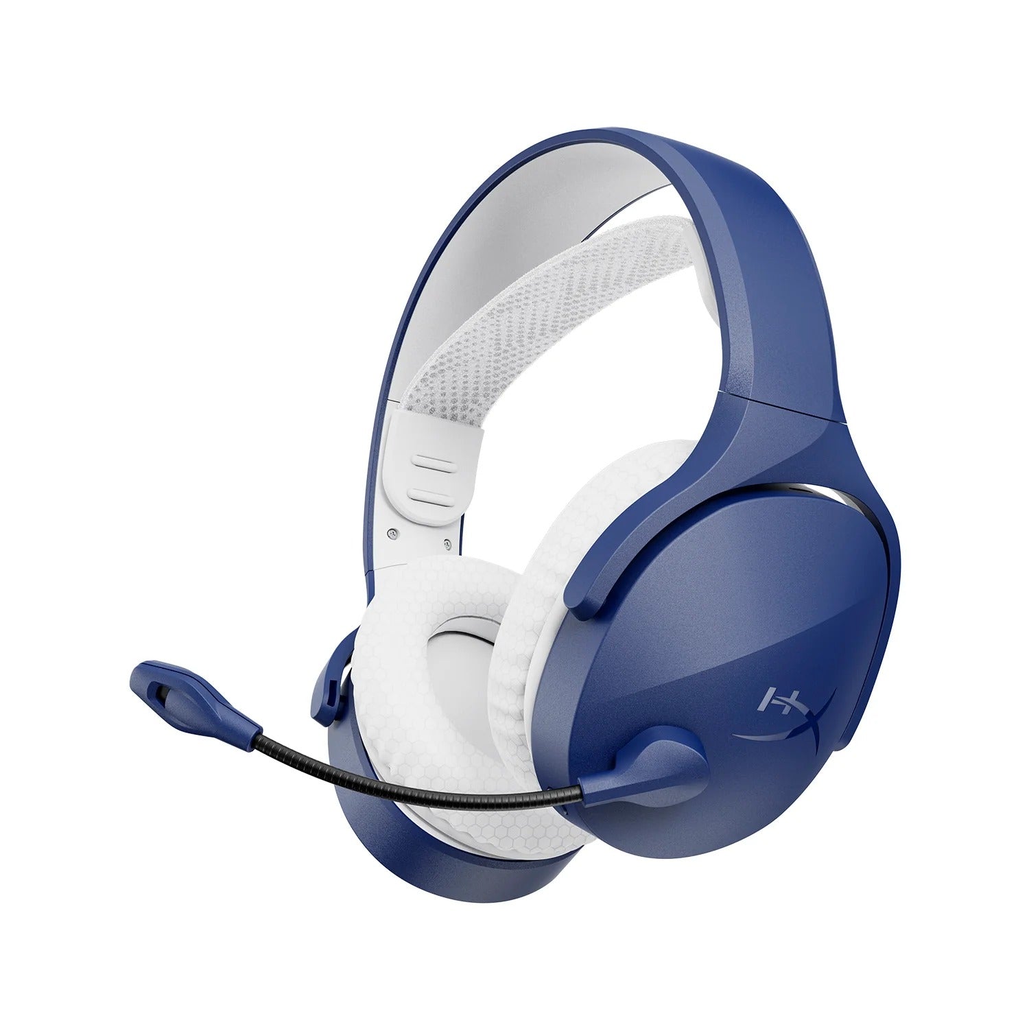 HyperX Cloud Jet Dual Wireless Gaming Headset Blue front view for gaming setups in Dubai