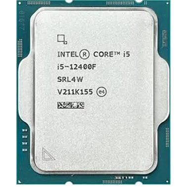 Intel Core i5-12400F 12th Gen desktop processor angled product view