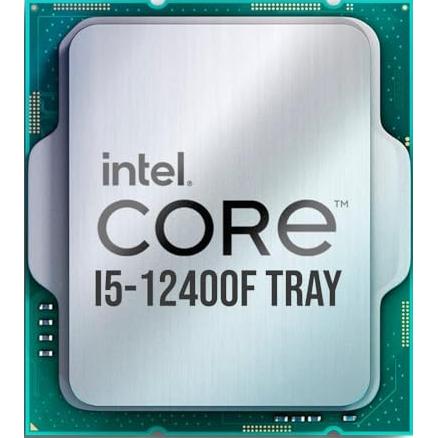 Intel Core i5-12400F 12th Gen tray processor front view for gaming PC builds in Dubai
