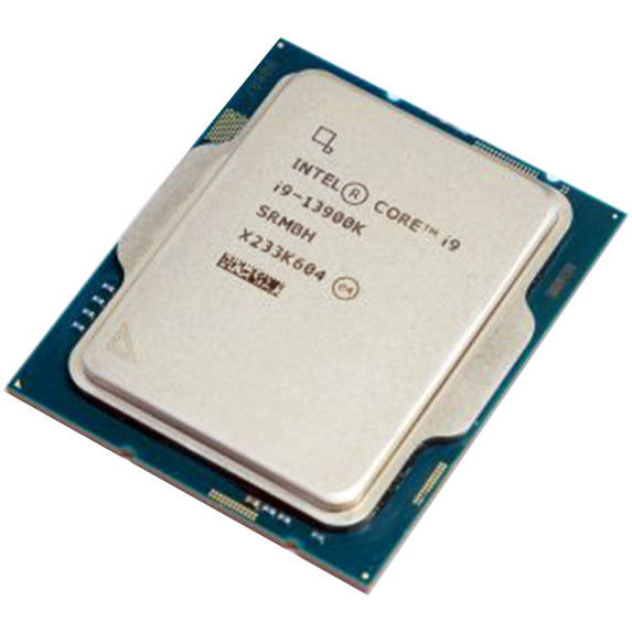 Intel Core i9-13900K 13th Gen tray desktop processor angled product view