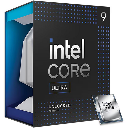 Intel Core Ultra 9 285K LGA 1851 processor front view for gaming PC builds in Dubai