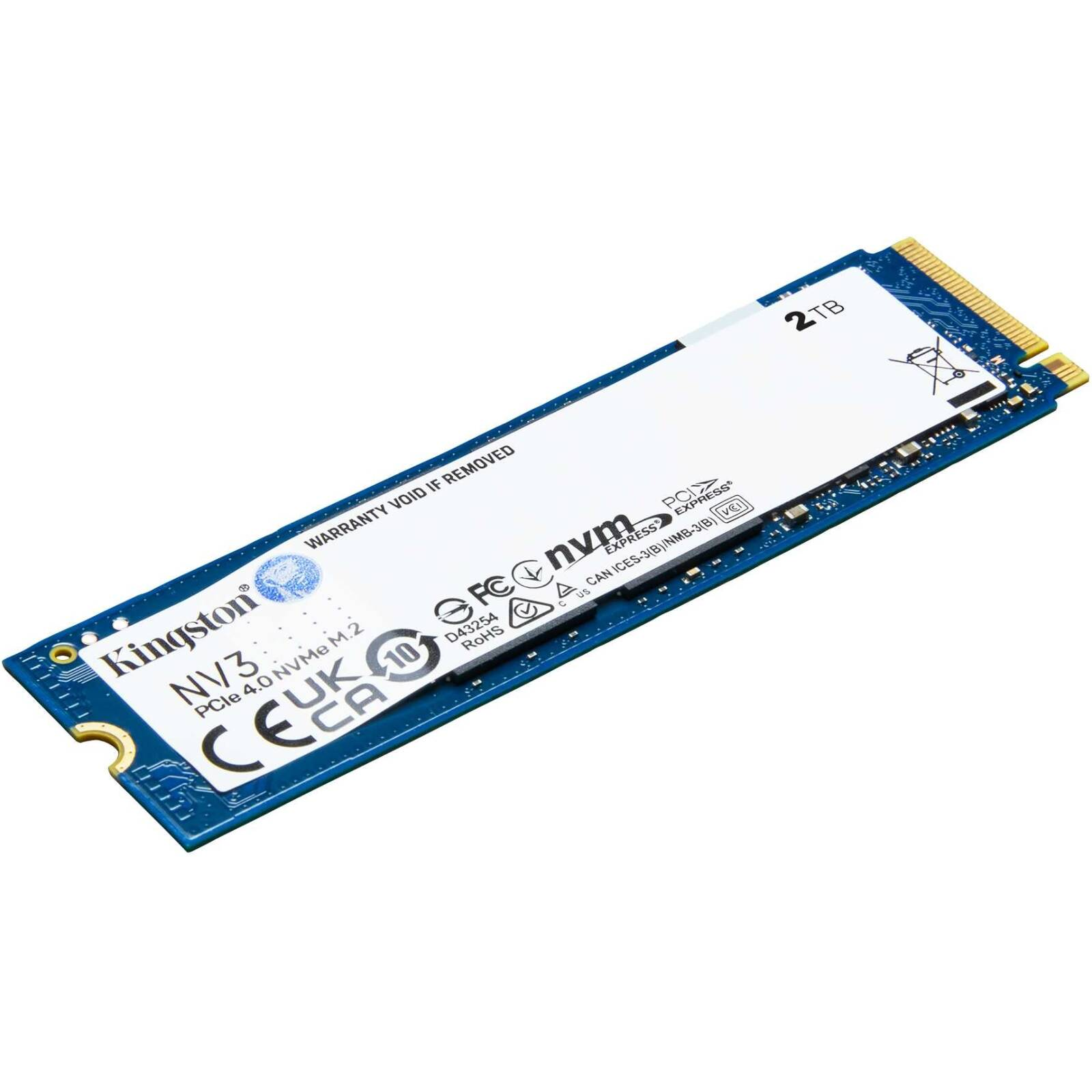 Kingston NV3 2TB M.2 2280 NVMe SSD for laptop and desktop upgrades