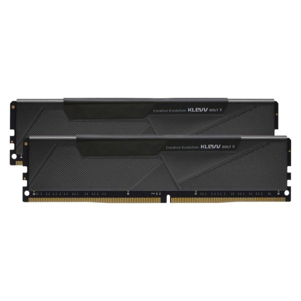 KLEVV BOLT X DDR4 3600MHz 32GB black RAM front view for gaming PC builds in Dubai