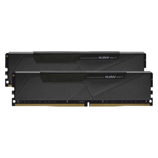 KLEVV BOLT X DDR4 3600MHz 32GB black RAM front view for gaming PC builds in Dubai