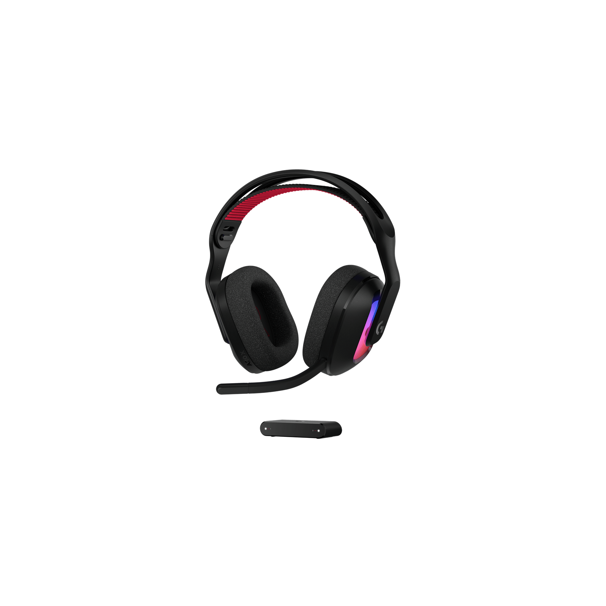 Logitech G ASTRO A20 X LIGHTSPEED Wireless Gaming Headset Black front view for gaming setups in Dubai