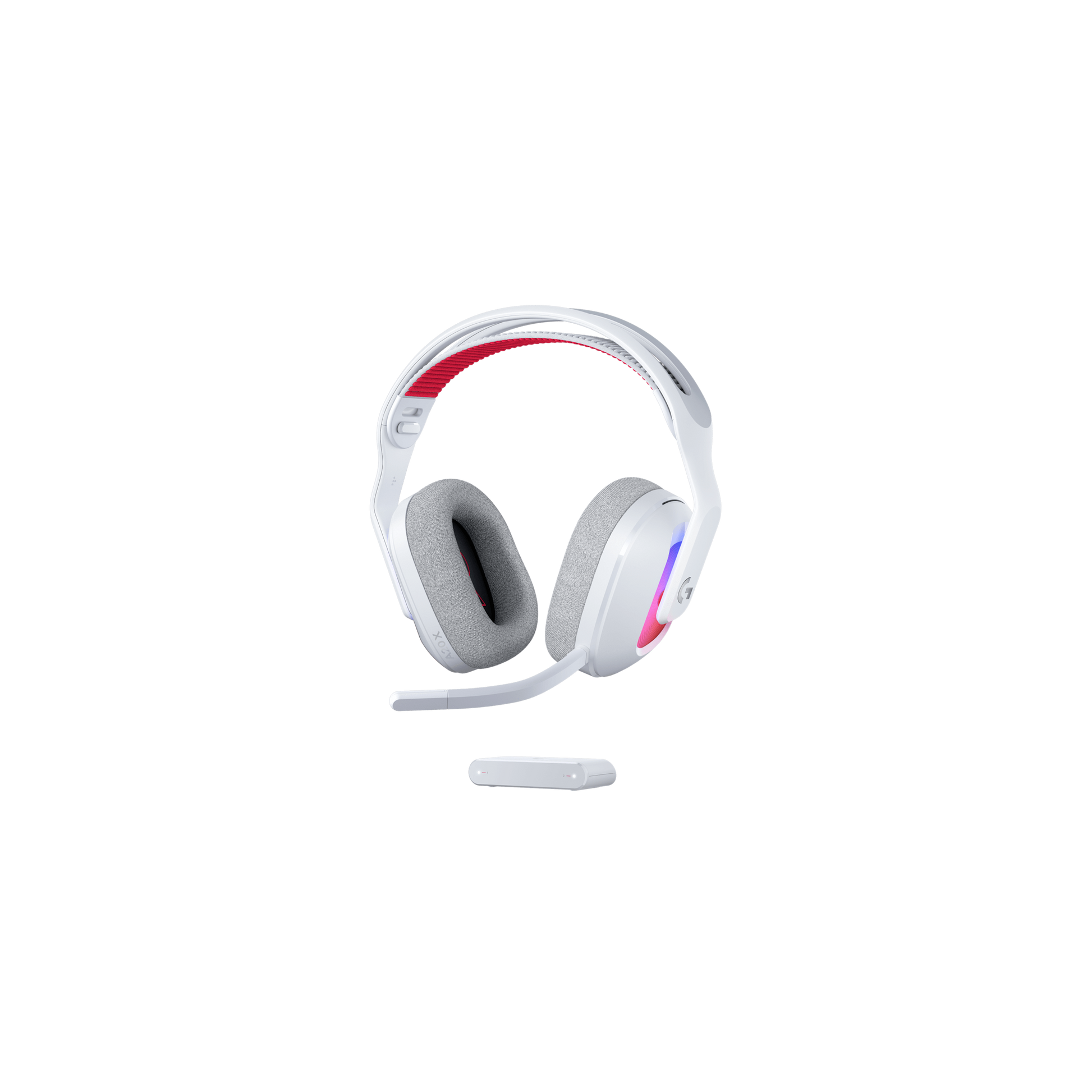 Logitech G ASTRO A20 X LIGHTSPEED Wireless Gaming Headset White front view for gaming setups in Dubai