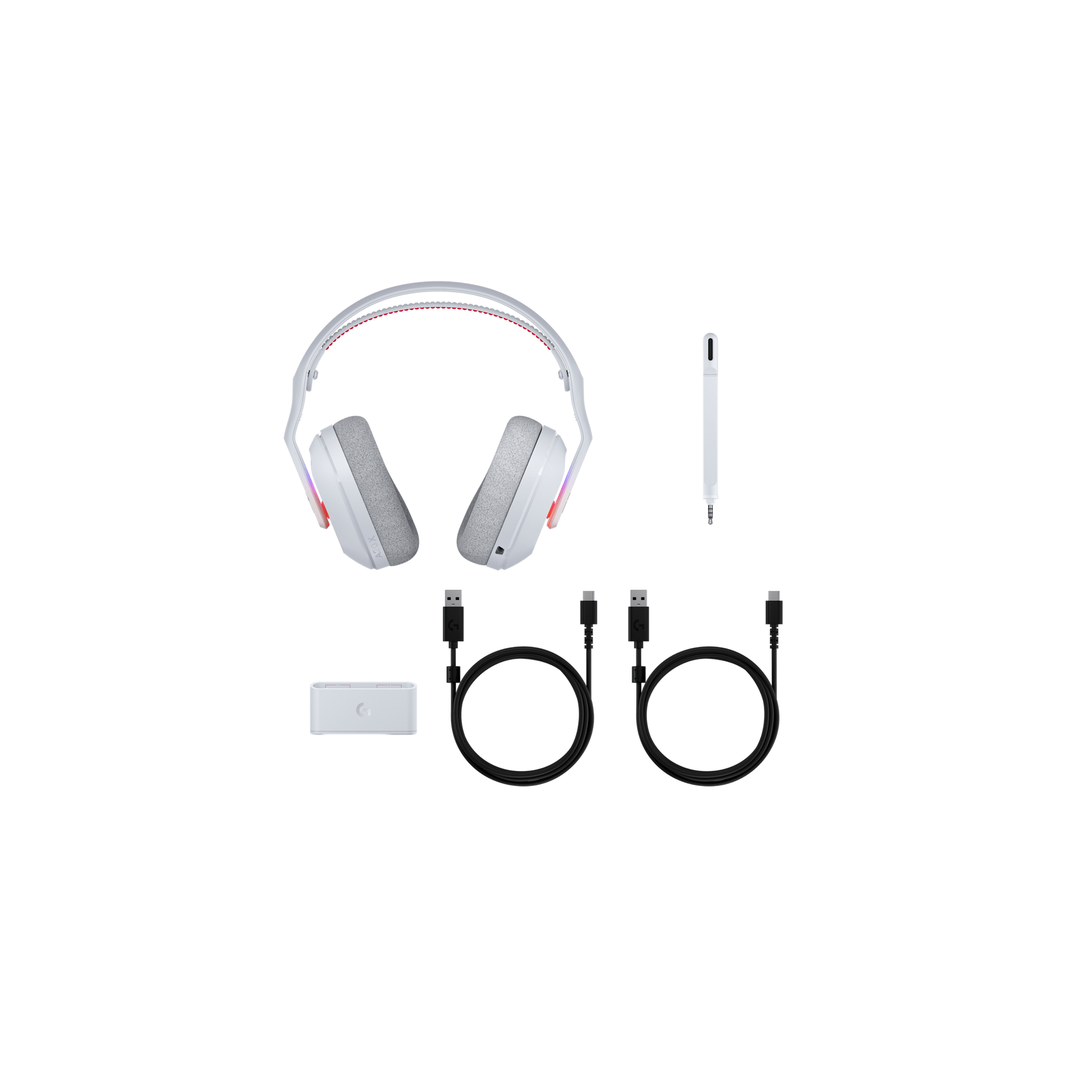 Logitech G ASTRO A20 X White wireless gaming headset with 48kHz boom microphone