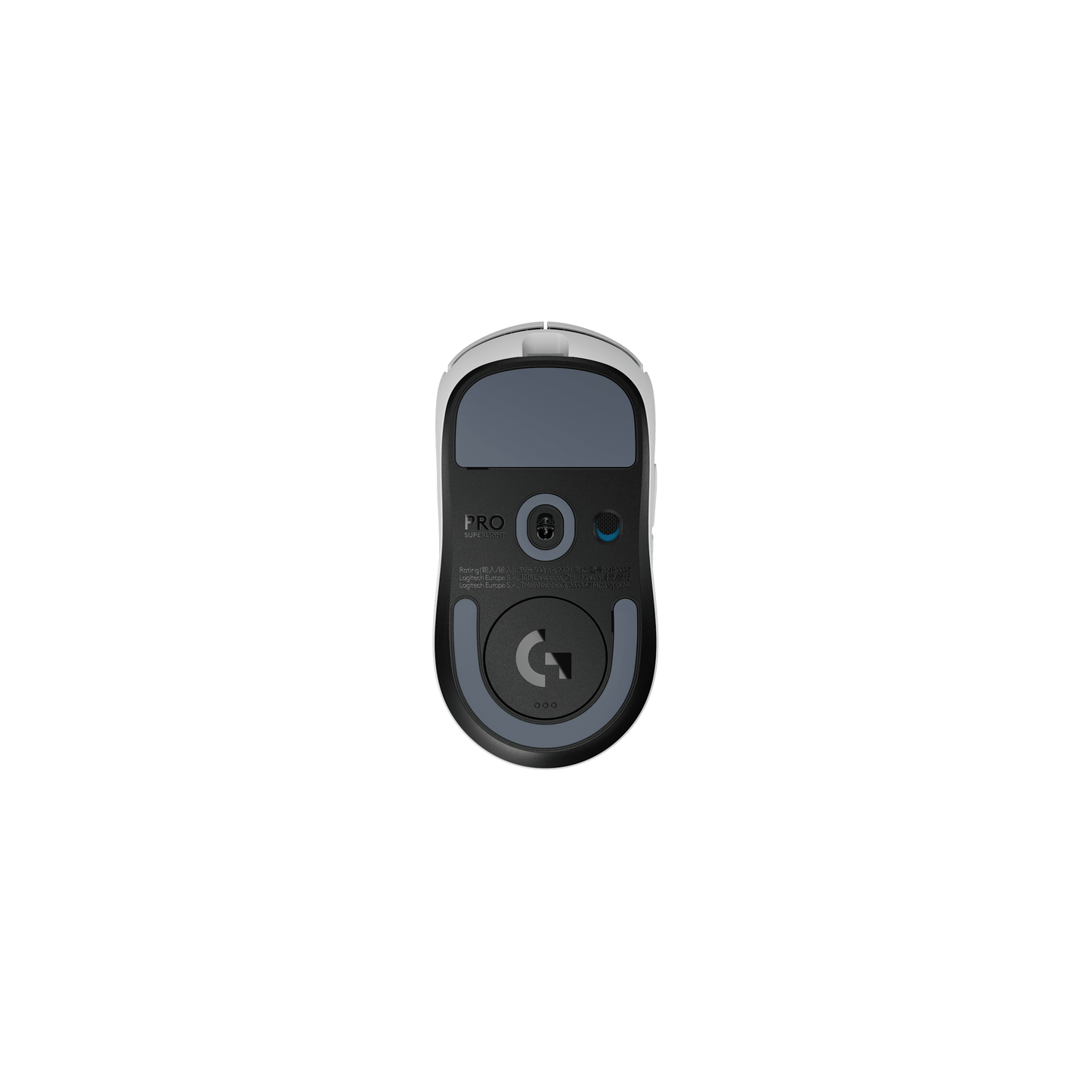 Logitech G PRO X SUPERLIGHT 2 white lightweight wireless gaming mouse angled product view