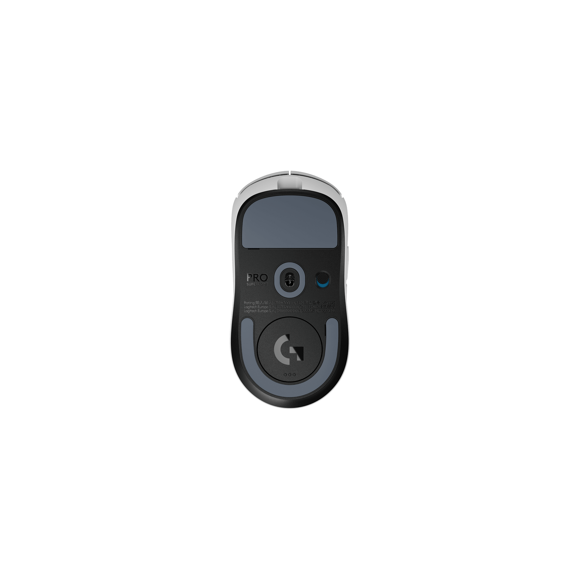 Logitech G PRO X SUPERLIGHT 2 white lightweight wireless gaming mouse angled product view