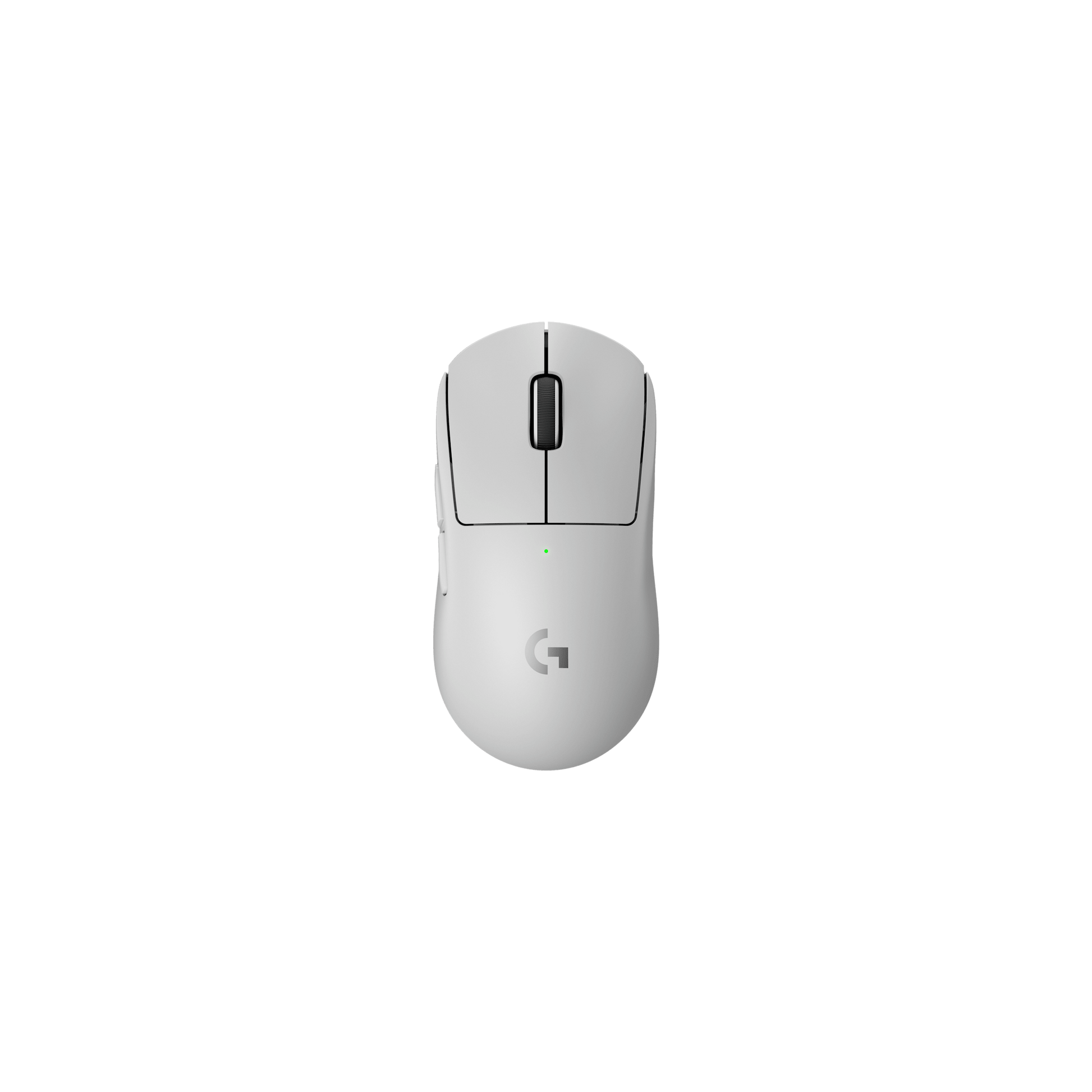 Logitech G PRO X SUPERLIGHT 2 white wireless gaming mouse front view for gaming setups in Dubai