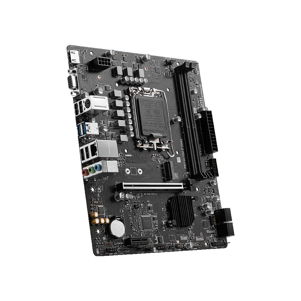 MSI PRO H610M-E DDR4 motherboard retail box
