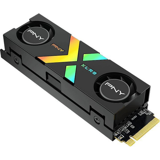 PNY XLR8 CS3150 HS 1TB PCIe Gen5 NVMe SSD front view for gaming PC builds in Dubai