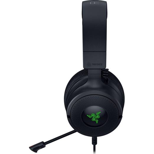 Razer Kraken V4 X Wired Gaming Headset Black angled product view
