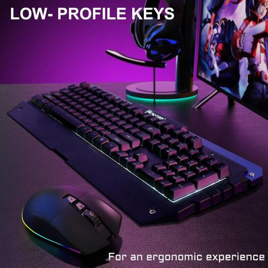 SADES SA-D10 Battle Ram RGB full-size wired gaming keyboard product view