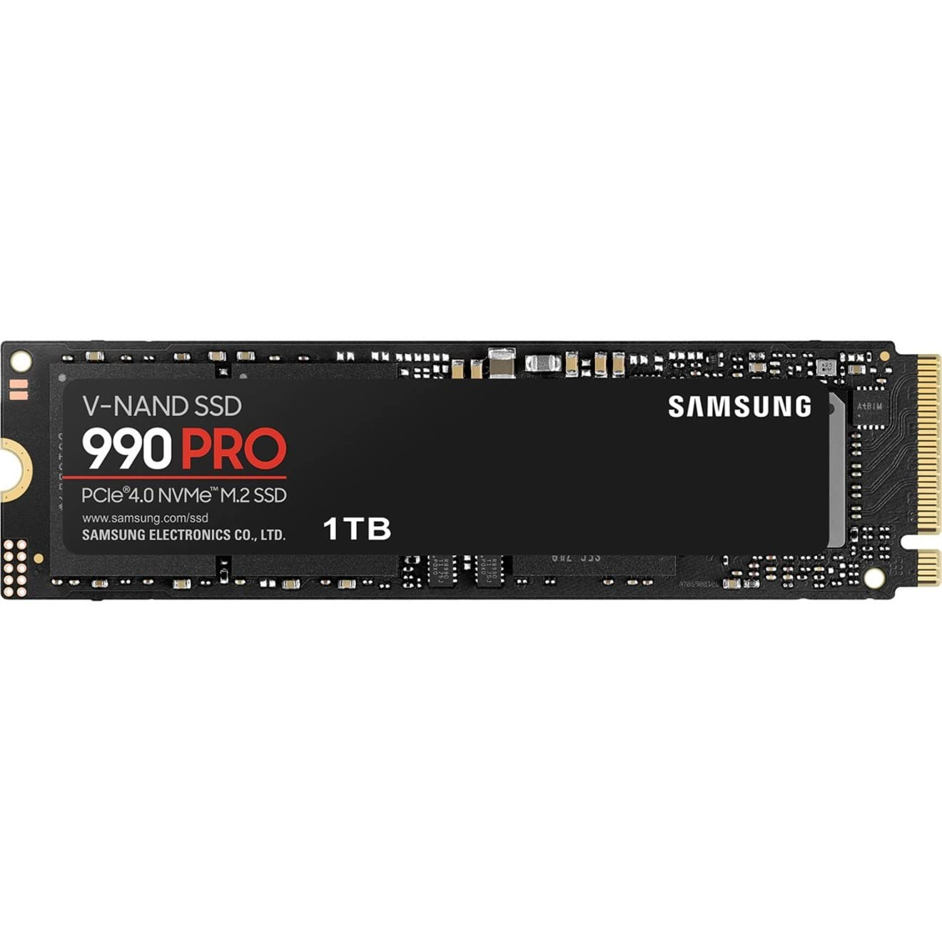 Samsung 990 PRO 1TB M.2 2280 PCIe Gen4 SSD for high-performance PC builds