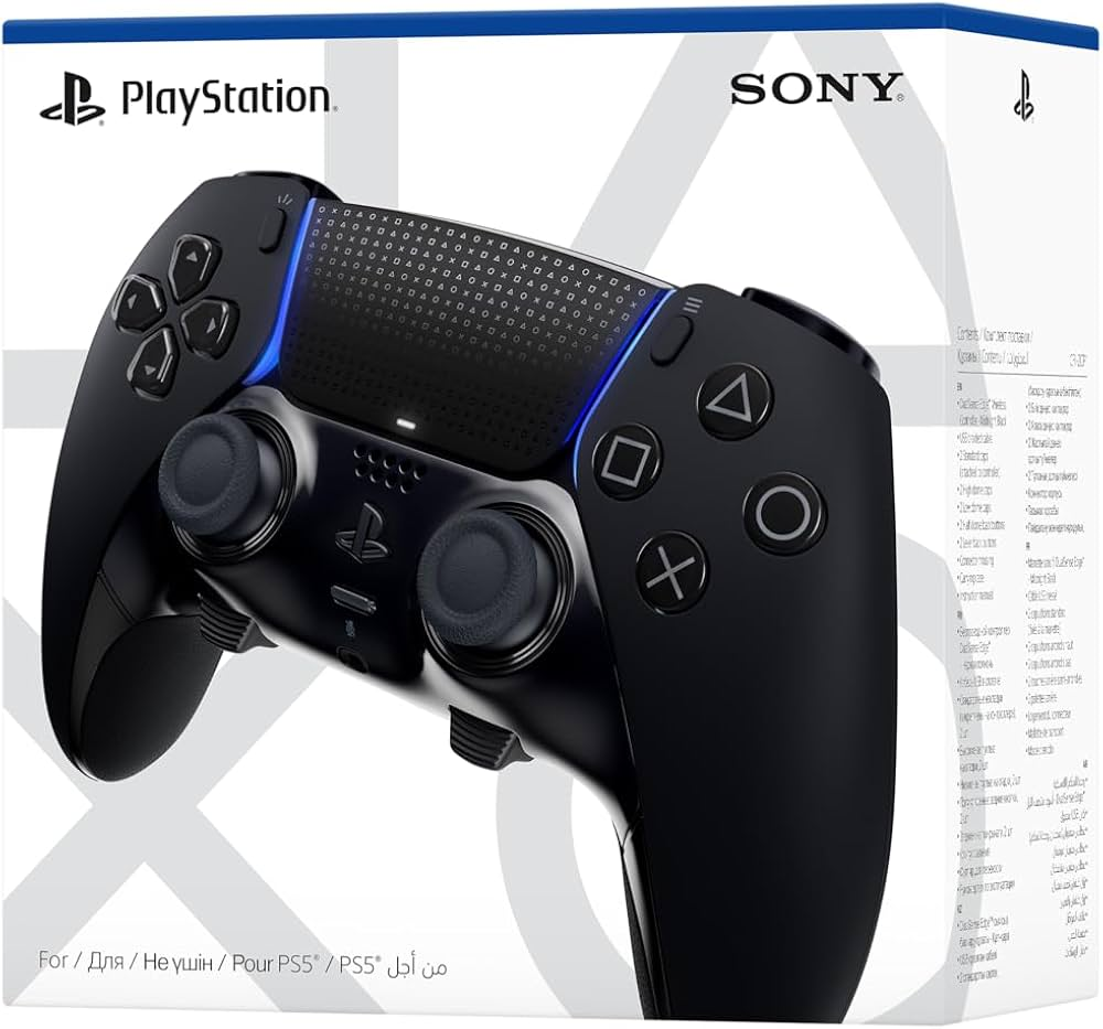 PlayStation controller with Sony branding on a white background