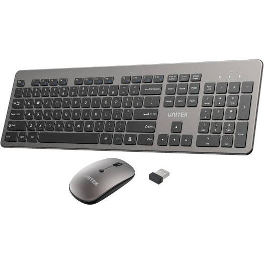 UNITEK SlimDuo 2.4GHz slim wireless keyboard product view