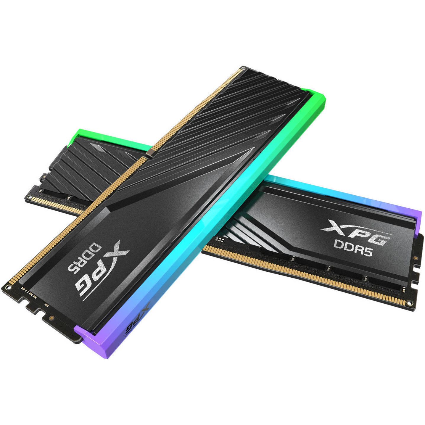 XPG Lancer Blade DDR5 6000MT/s 32GB black desktop RAM angled product view